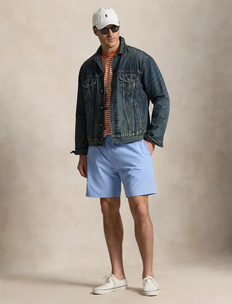 Lichtblauwe zwembroek Polo Ralph Lauren Big en Tall