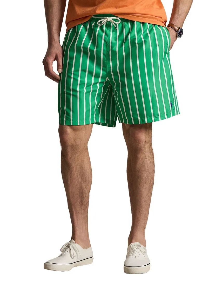 Zwemshorts groen Polo Ralph Lauren wijde fit polyester
