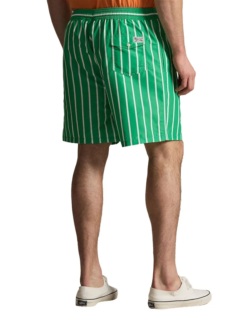 Zwemshorts groen Polo Ralph Lauren wijde fit polyester