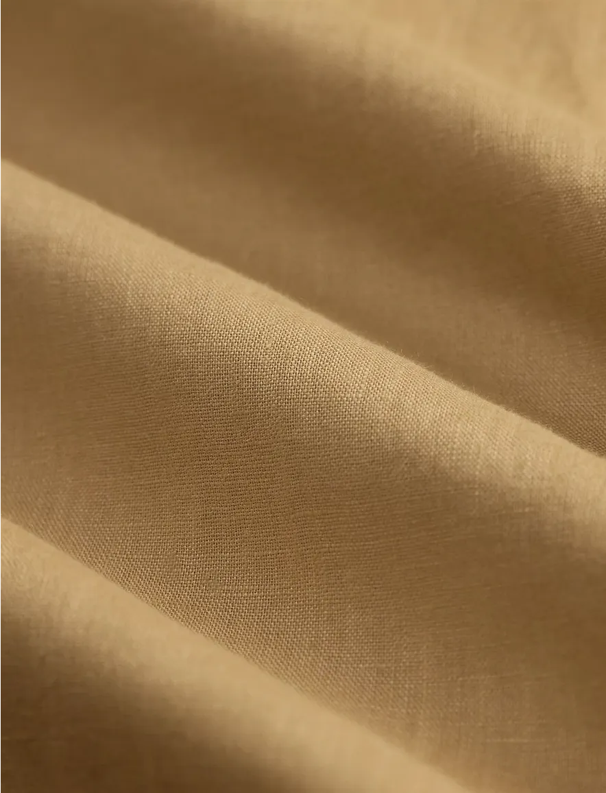 Linnen overhemd beige Polo Ralph Lauren Big & Tall lichte knoop