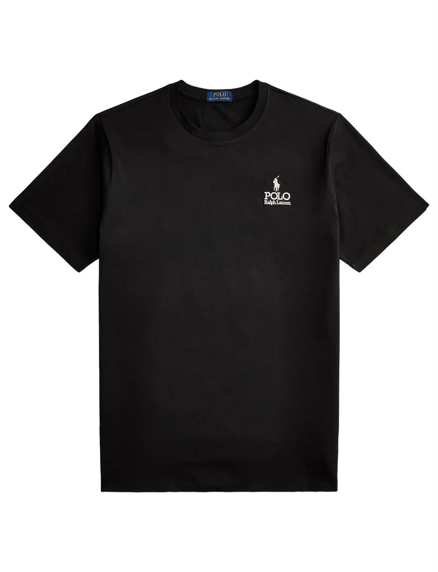 Polo Ralph Lauren t-shirt zwart effen Big & Tall