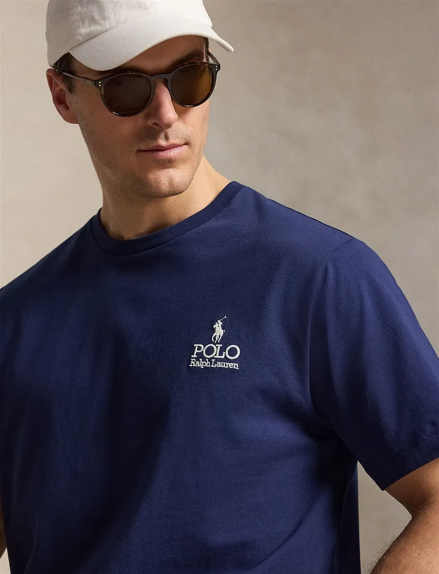 Polo Ralph Lauren Big & Tall T-shirt Donkerblauw Wijde Fit