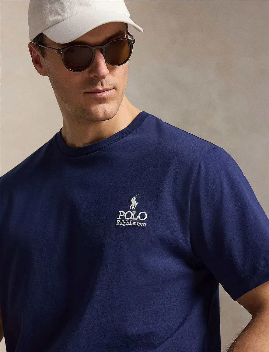 Polo Ralph Lauren Big & Tall T-shirt Donkerblauw Wijde Fit