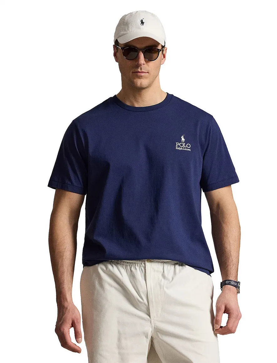 Polo Ralph Lauren Big & Tall T-shirt Donkerblauw Wijde Fit