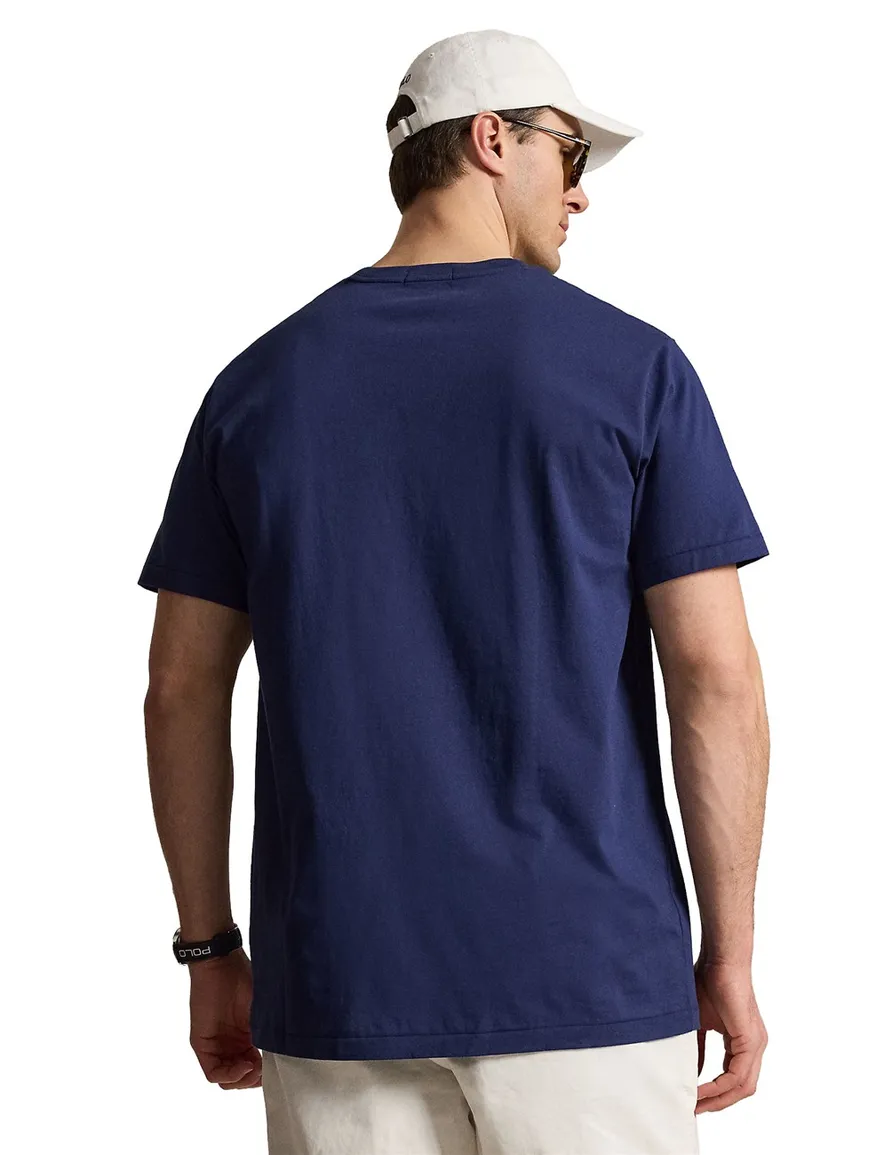 Polo Ralph Lauren Big & Tall T-shirt Donkerblauw Wijde Fit