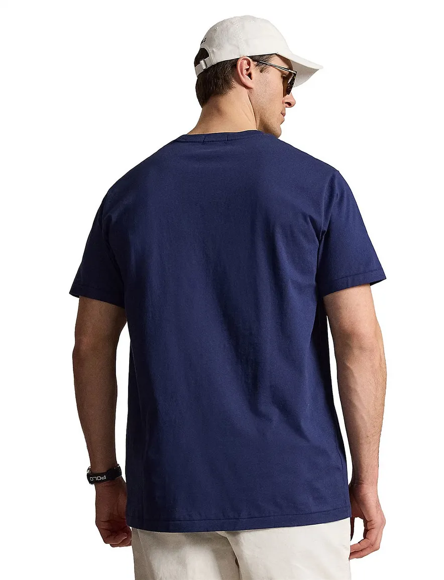 Polo Ralph Lauren Big & Tall T-shirt Donkerblauw Wijde Fit