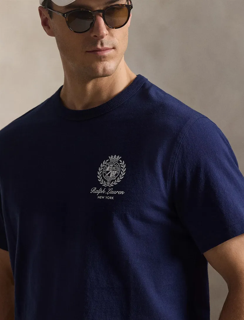 T-shirt Polo ralph lauren big & tall donkerblauw backprint