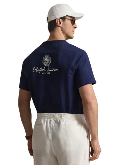 Polo Ralph Lauren Donkerblauw ronde hals t-shirt Polo ralph lauren big & tall