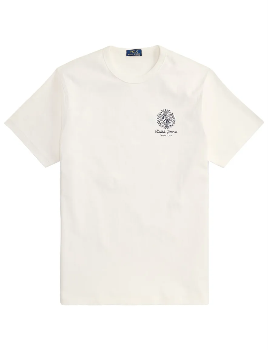 T-shirt ronde hals wit Polo Ralph Lauren Big&Tall backprint