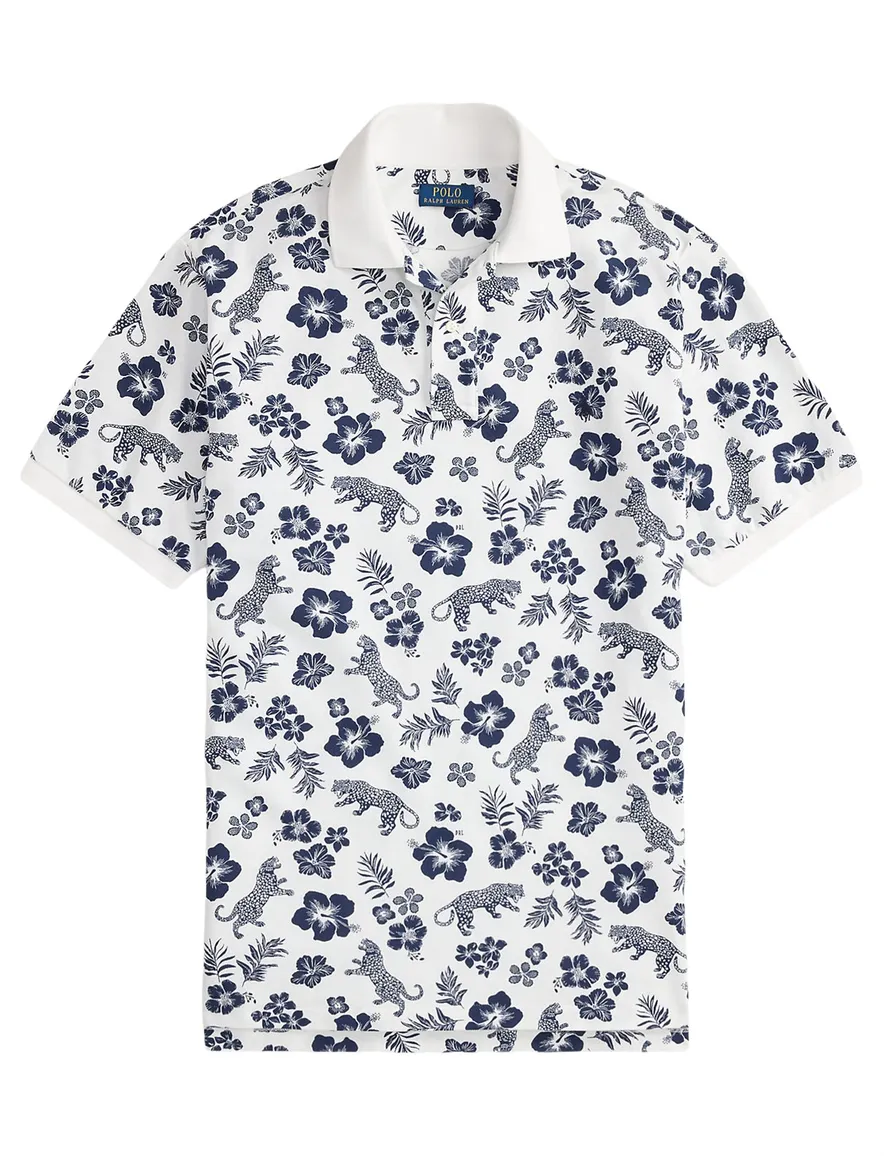 Polo Ralph Lauren polo wit geprint Big & Tall