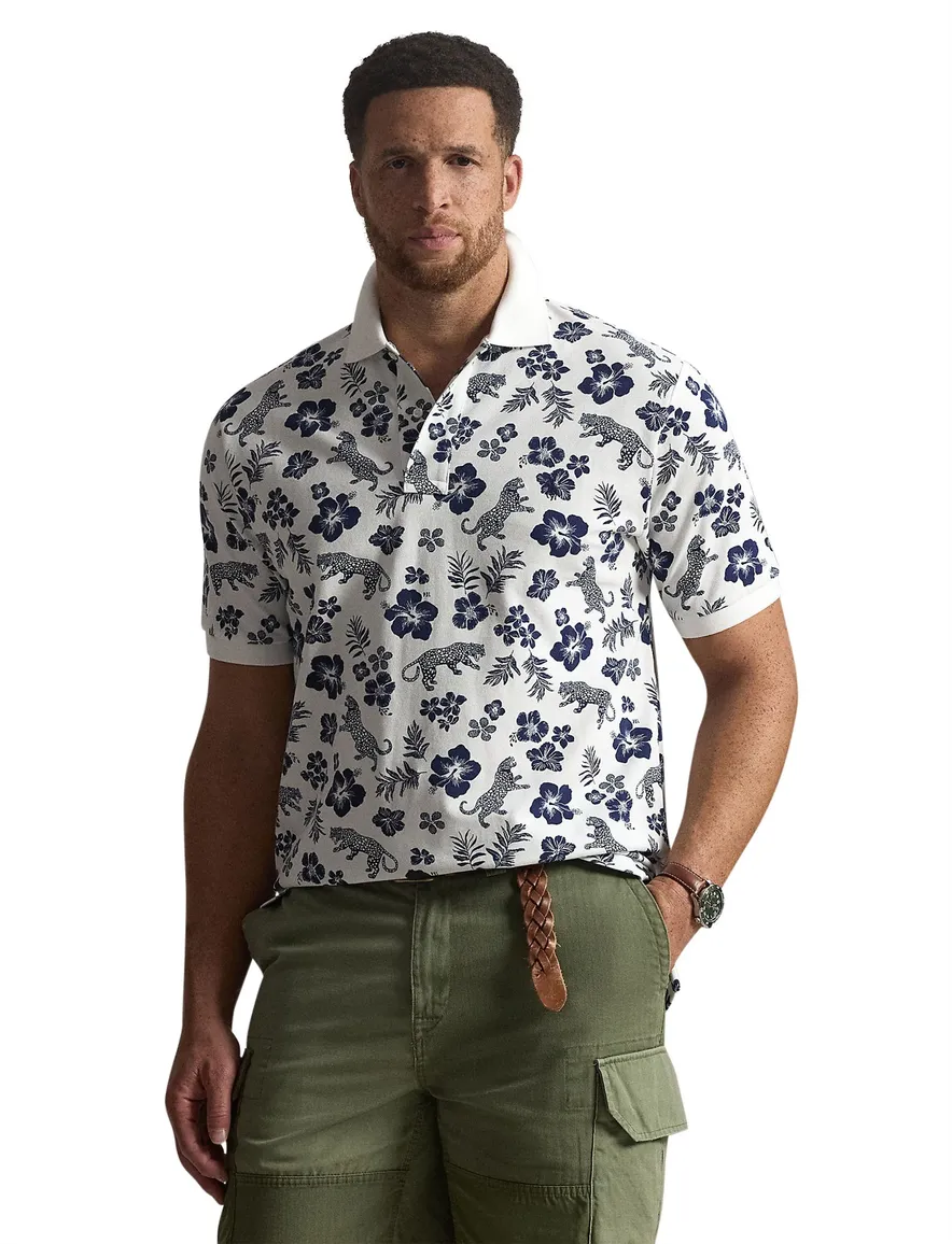 Polo Ralph Lauren polo wit geprint Big & Tall