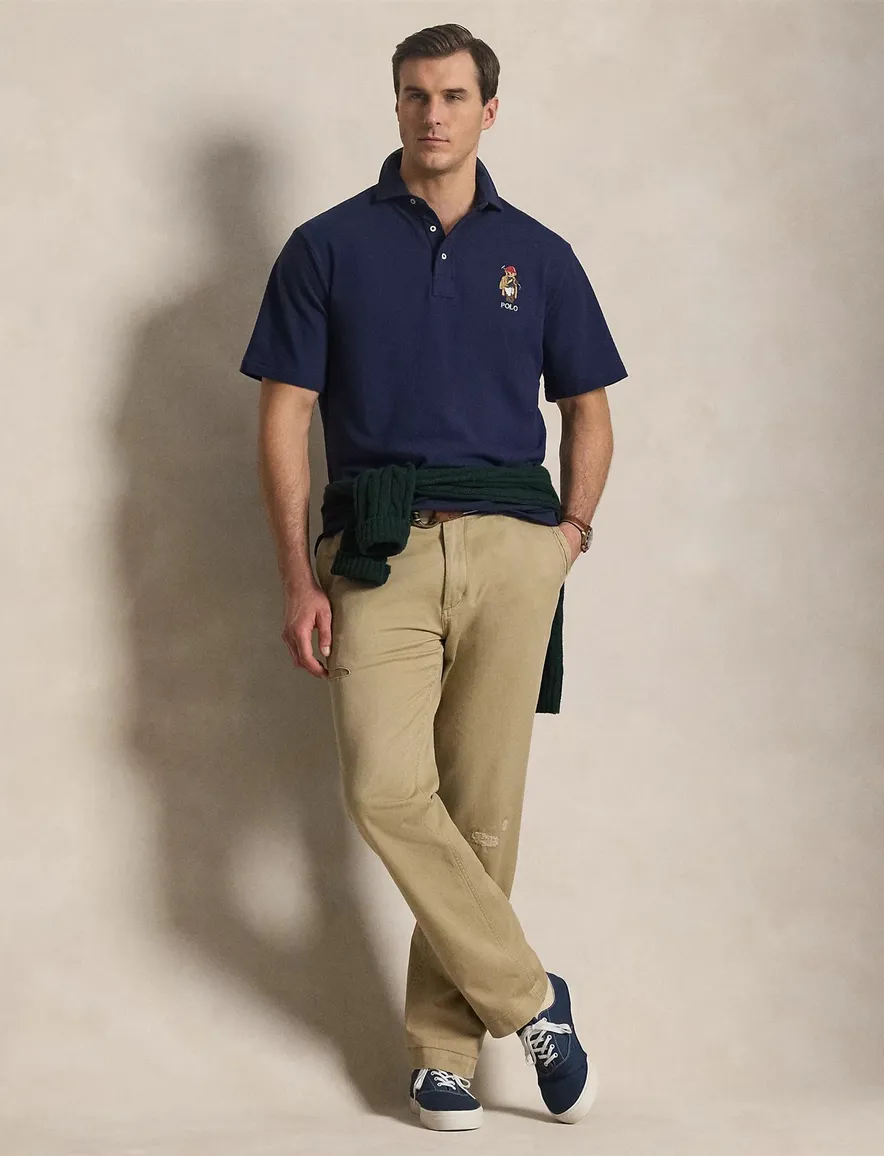 Polo Ralph Lauren Big & Tall poloshirt donkerblauw bear