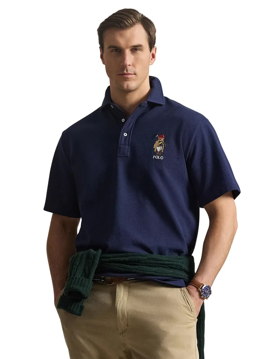 Polo Ralph Lauren Big & Tall polo donkerblauw bear