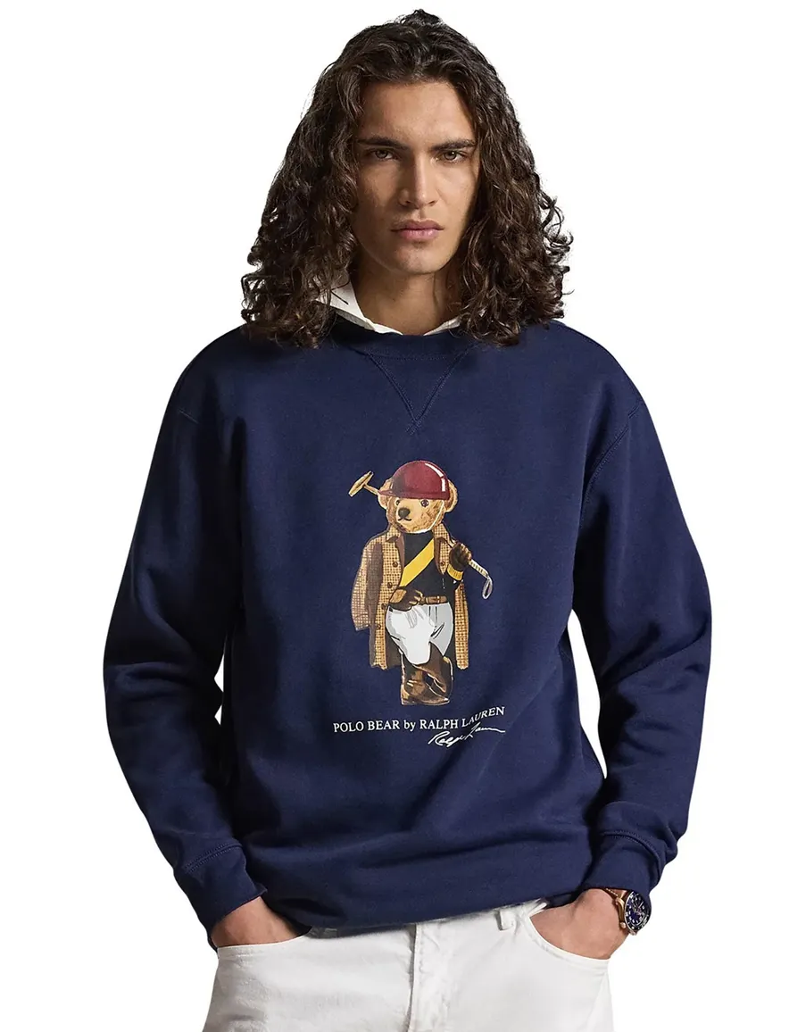 Polo Ralph Lauren sweater bear donkerblauw B&T