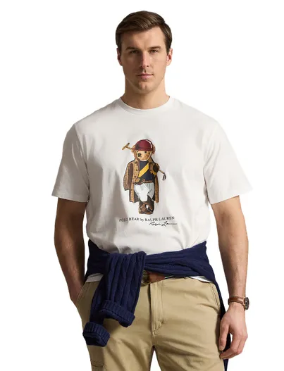 Polo Ralph Lauren T-shirt wit Polo Ralph Lauren wijde fit katoen