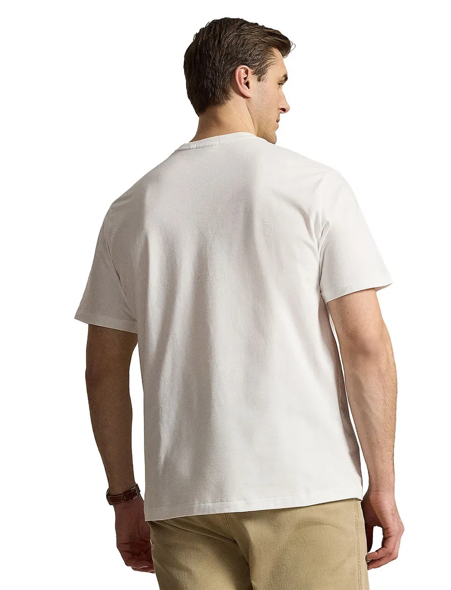 Polo Ralph Lauren Bear T-shirt Wit Wijde Fit