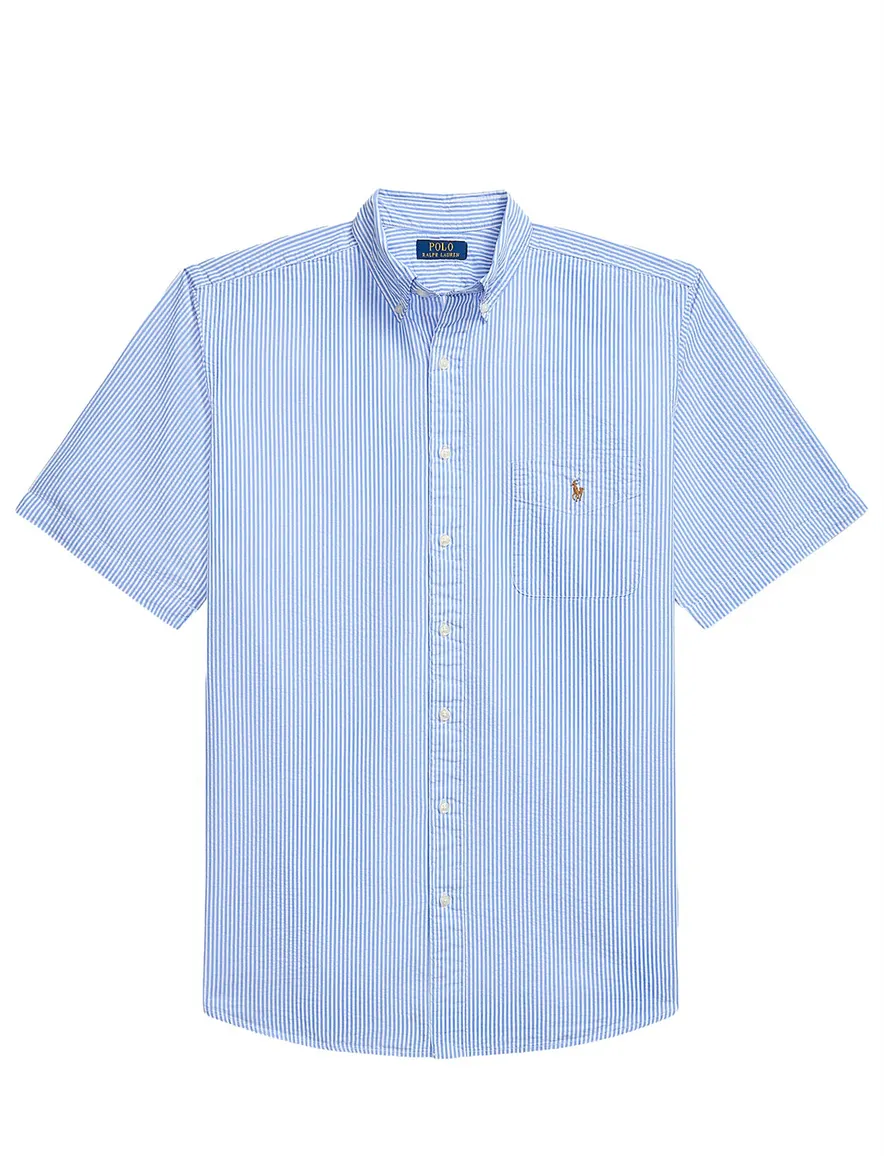 Polo Ralph Lauren overhemd lichtblauw gestreept