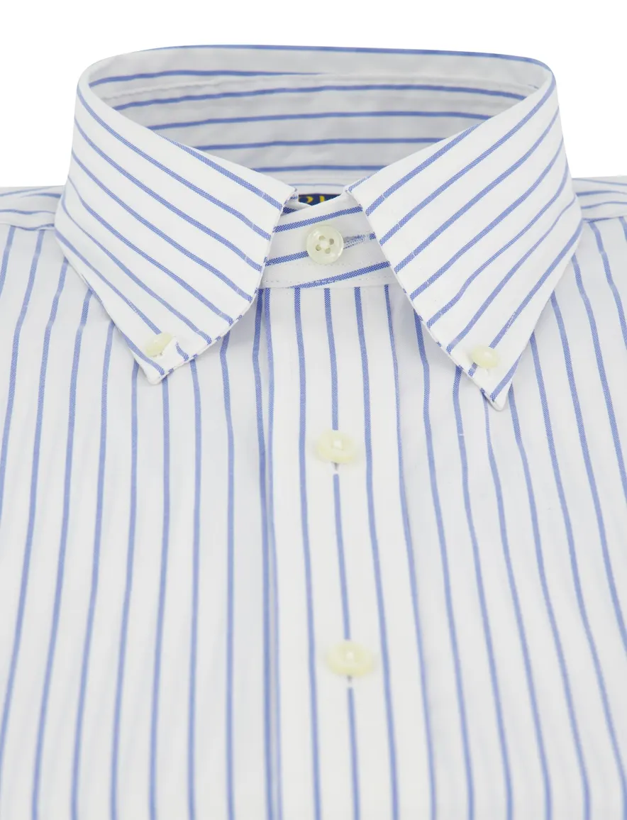 Polo Ralph Lauren overhemd wit blauw gestreept