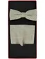 geruite groen strik en pochet set Club of Gents viscose