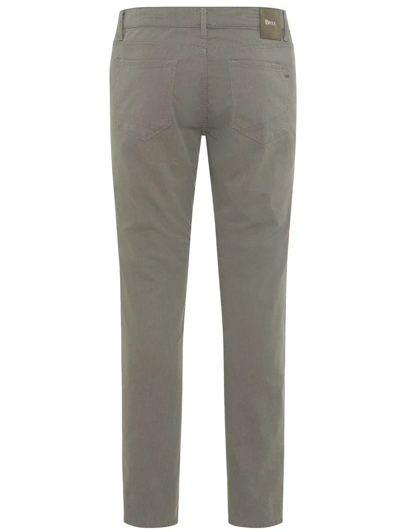 Brax pantalon 5-pocket katoen grijs normale fit