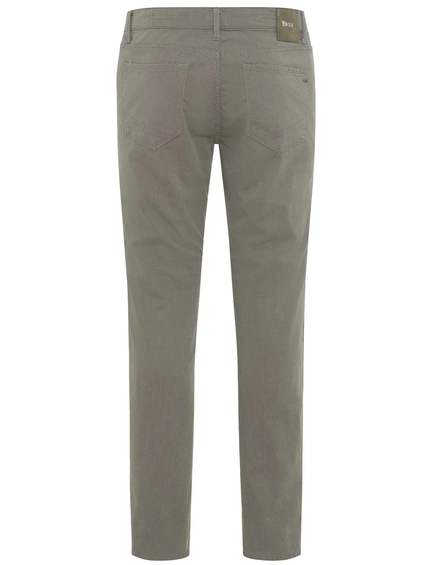 Brax pantalon 5-pocket katoen normale fit grijs