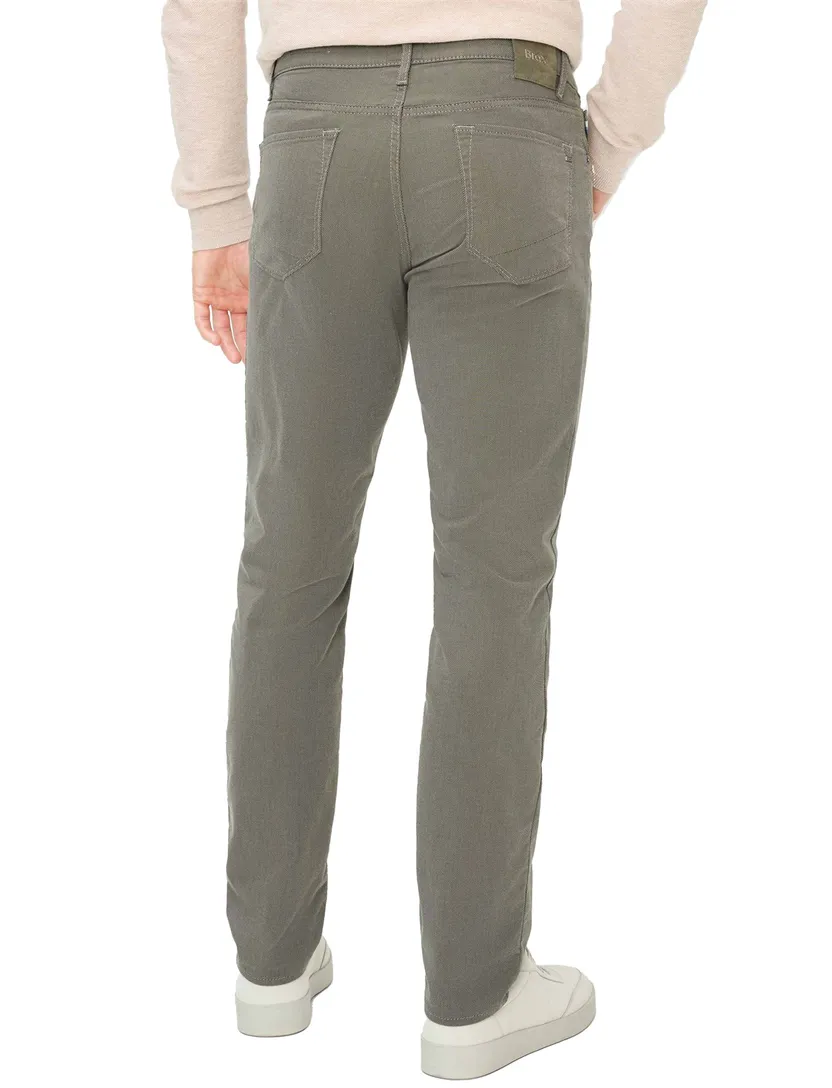 Brax pantalon 5-pocket katoen grijs normale fit