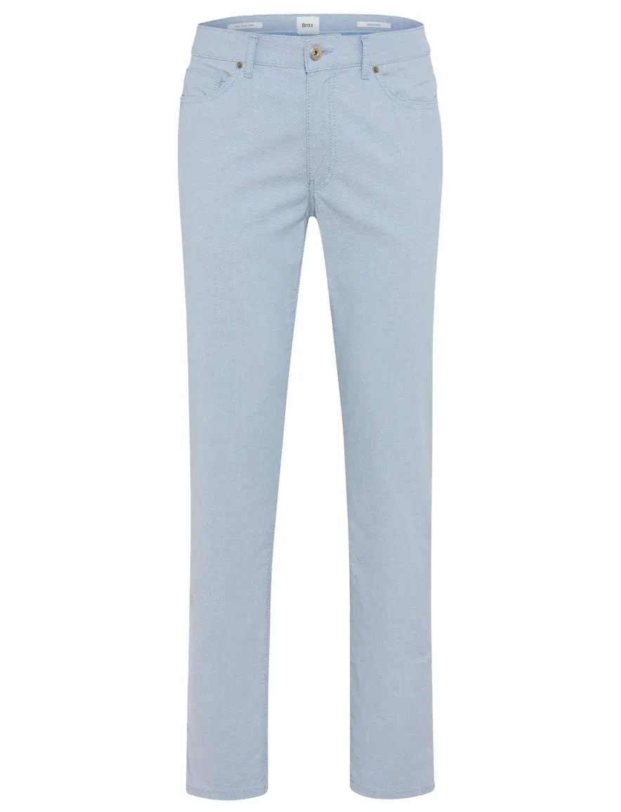 Brax 5 pocket pantalon normale fit lichtblauw