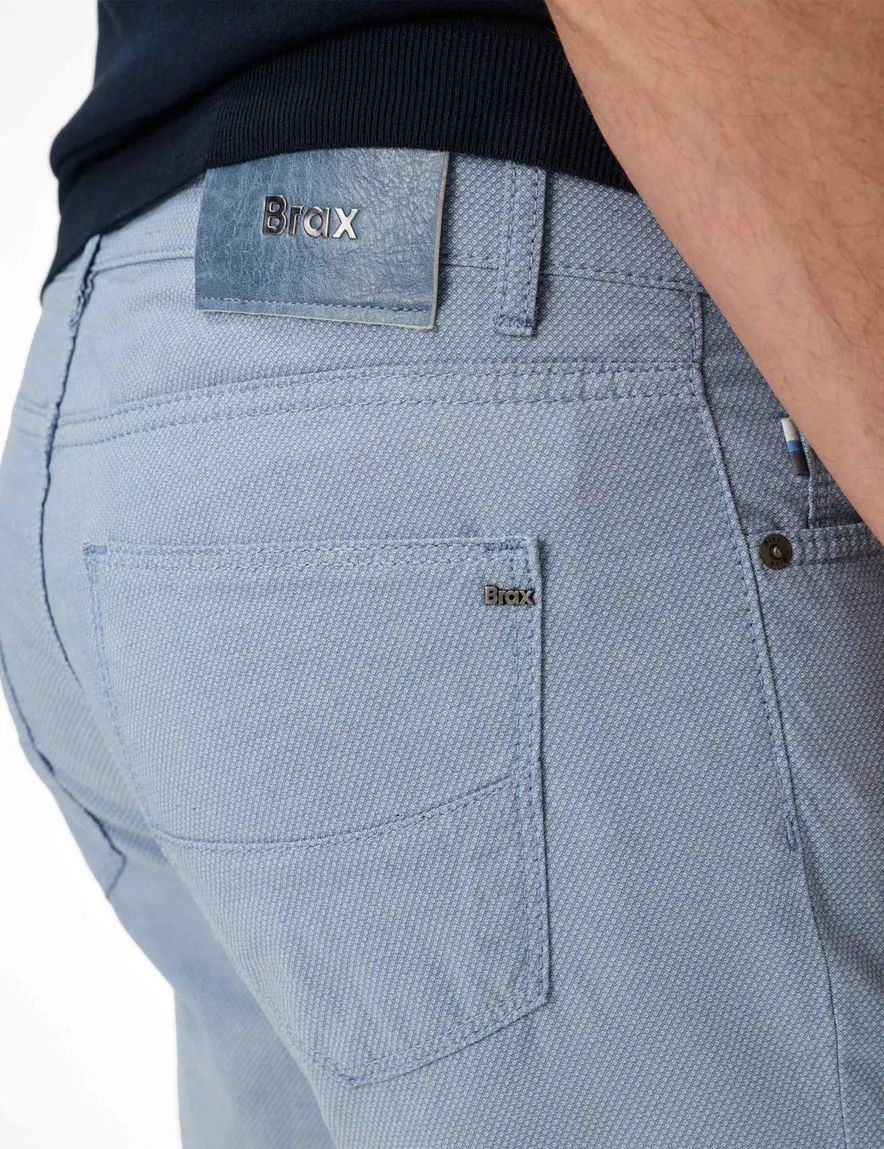 Brax 5 pocket pantalon normale fit lichtblauw