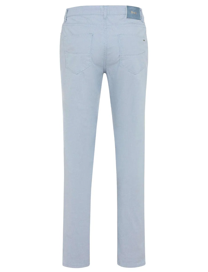 Brax 5 pocket pantalon normale fit lichtblauw
