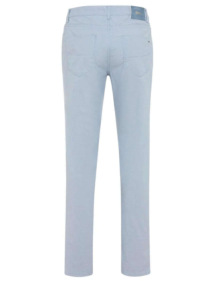 Brax 5 pocket pantalon normale fit lichtblauw