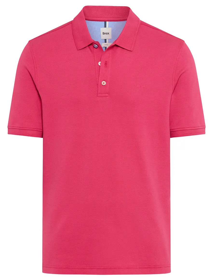 Brax poloshirt roze korte mouw normale fit