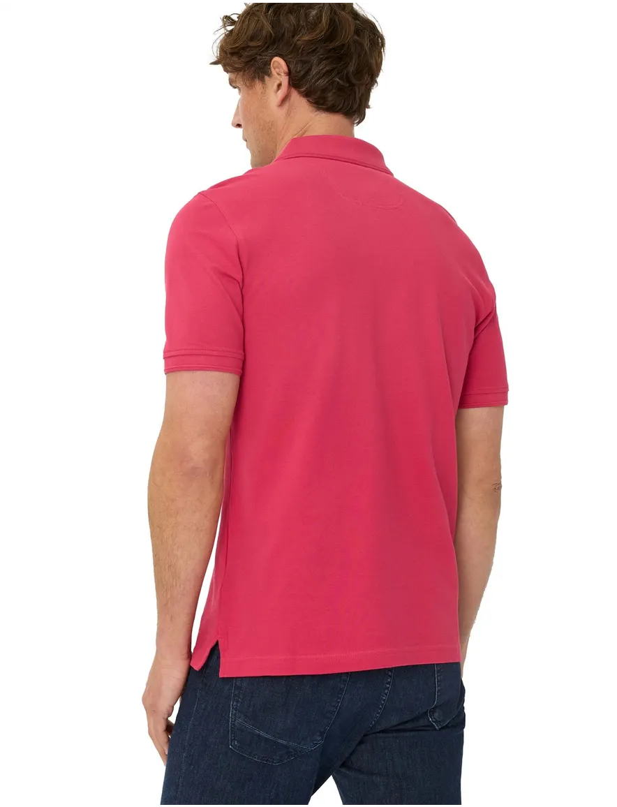 Brax poloshirt roze korte mouw normale fit
