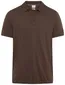Brax poloshirt bruin effen katoen 3 knoops