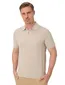 Brax poloshirt camel strepen katoen normale fit