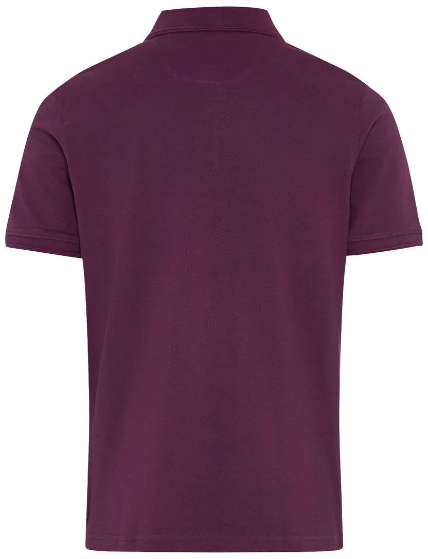 Brax poloshirt paars katoen korte mouw normale fit