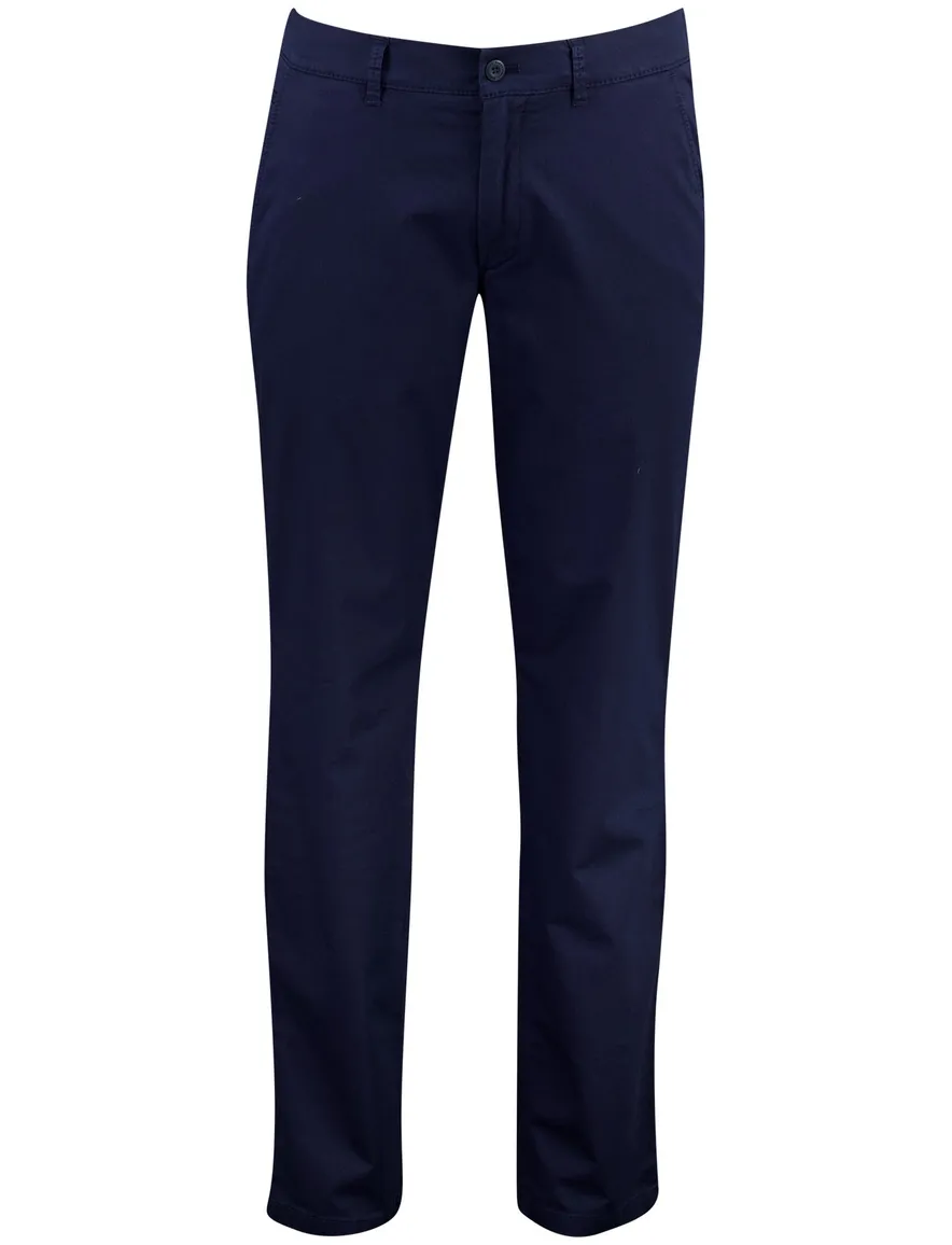 Donkerblauwe chino Eurex Thilo normale fit