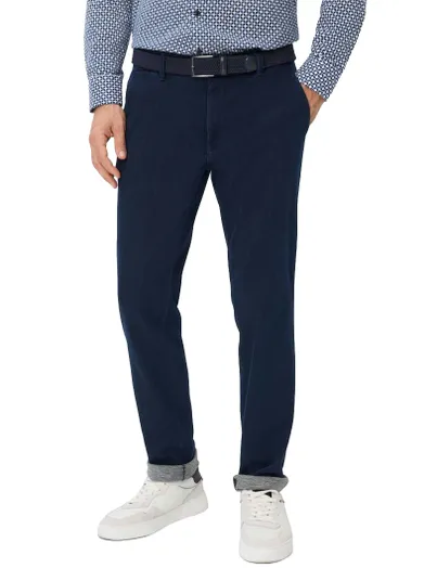 Eurex Pantalon donkerblauw Eurex Thilo katoen omslag