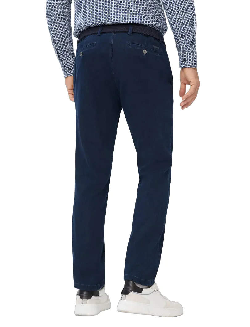 Pantalon donkerblauw Eurex Thilo katoen omslag