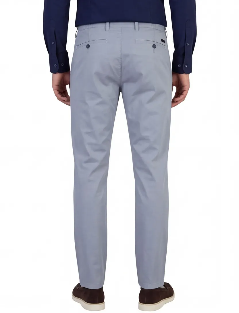 Chino Eurex Thilo chino blauw normale fit