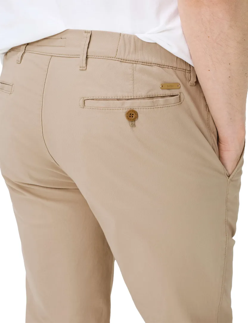 Pantalon katoen flatfront model katoen normale fit