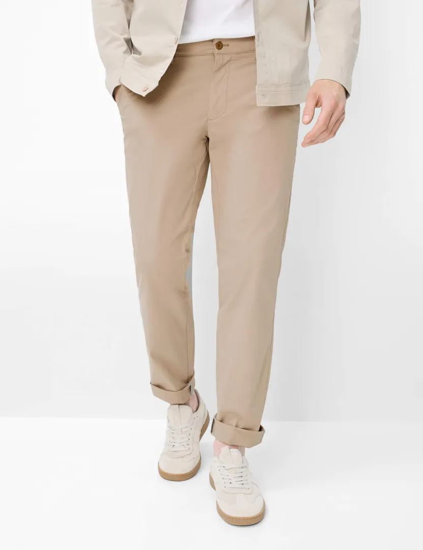 Pantalon katoen flatfront model katoen normale fit