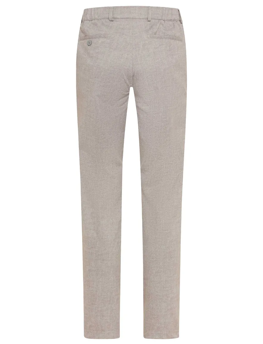Eurex Pantalon grijs polyester effen