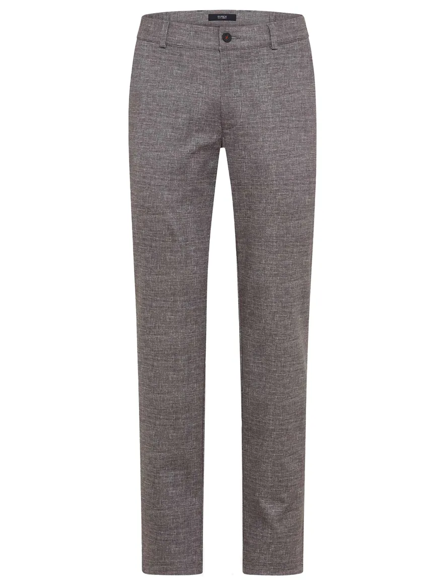 Eurex broek Thore grijs stretch gemeleerd
