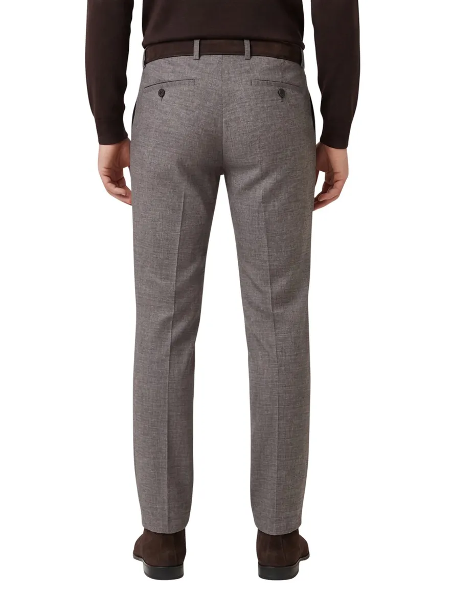 Eurex broek Thore grijs stretch gemeleerd