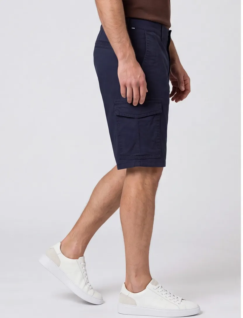 Bermuda Brax navy Bari katoen
