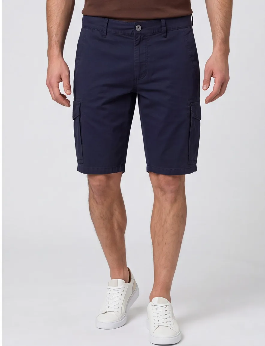 Brax Bermuda navy Bari katoen