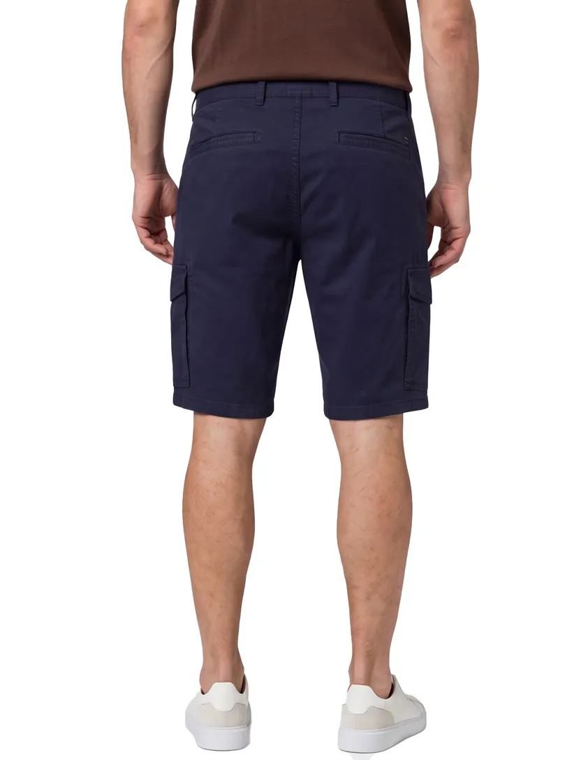 Bermuda Brax navy Bari katoen