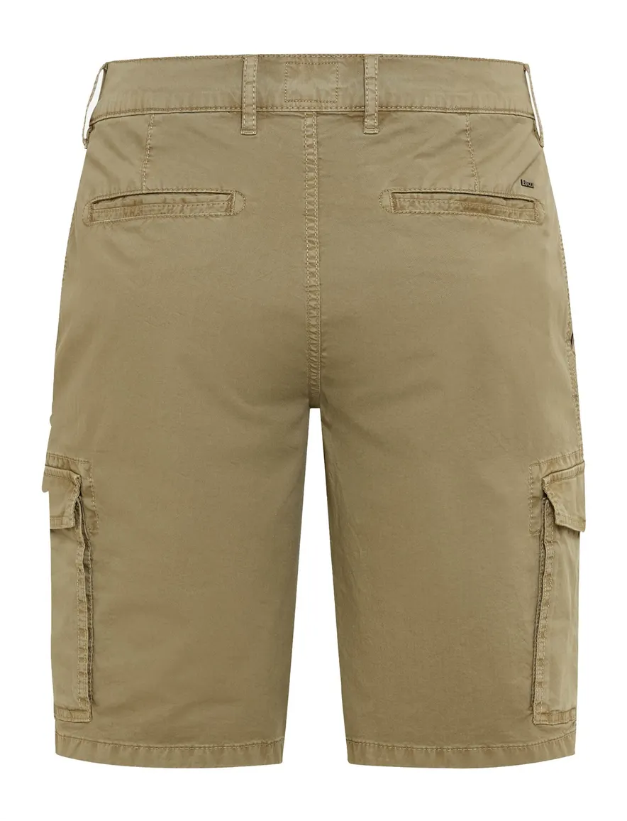 Brax korte broek khaki katoen cargo normale fit