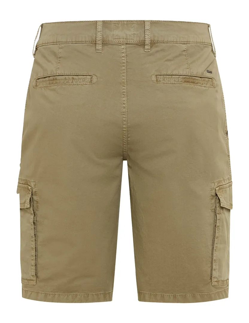 Brax korte broek khaki normale fit katoen cargo