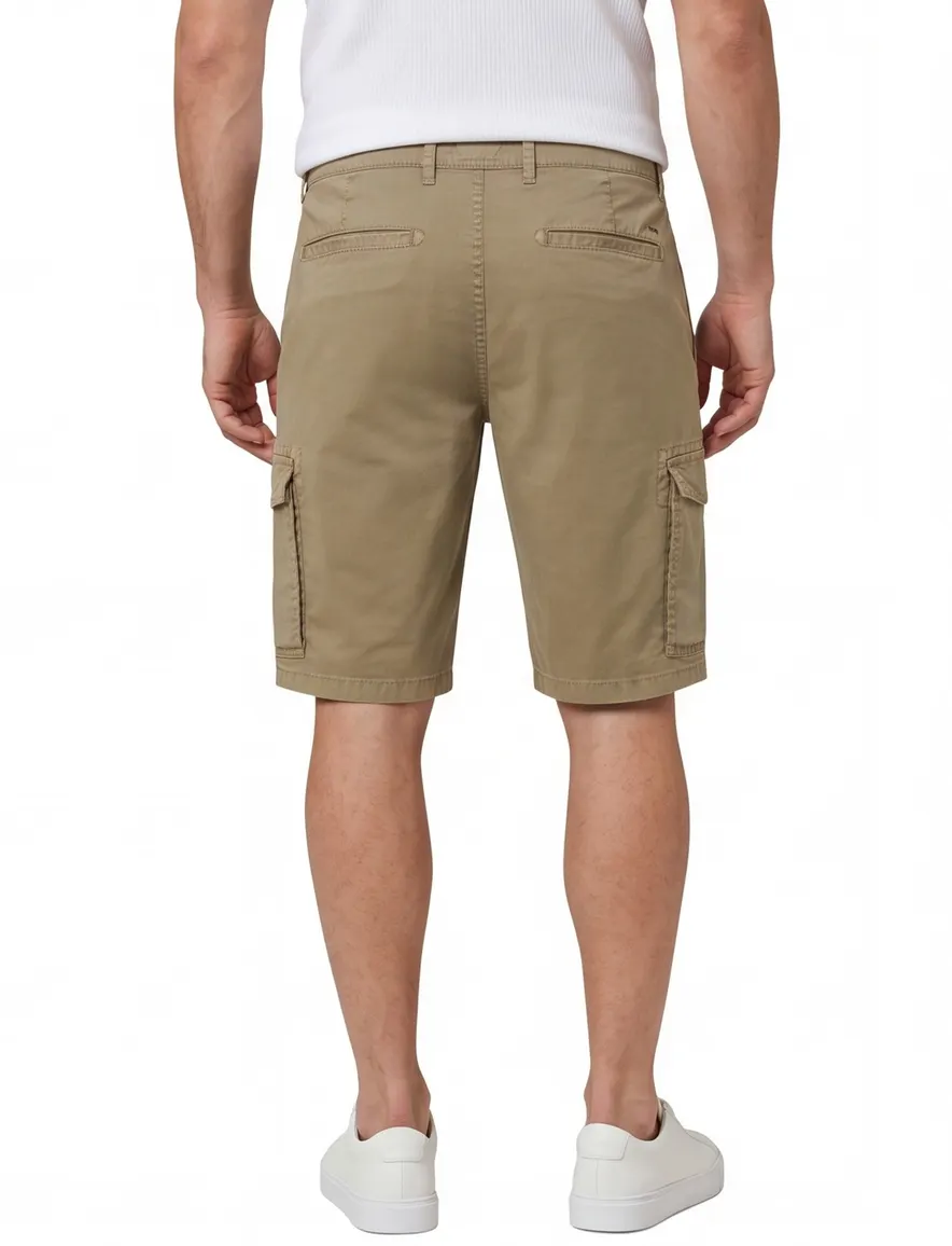 Brax korte broek khaki katoen cargo normale fit